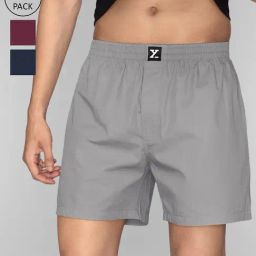 XYXX Multicolor Relaxed Fit Boxers - Pack of 3-image-1