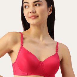 Lady Lyka Medium Coverage Lightly Padded Seamless Cotton T-Shirt Bra-image-15