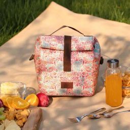 ZOUK Red Floral Handbag-7