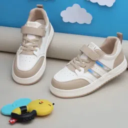 Truffle Collection Kids White & Beige Sneakers-image-51