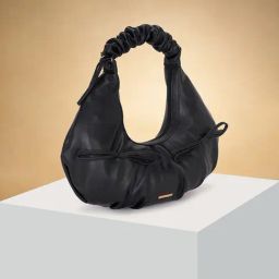 Forever Glam by Pantaloons Black Solid Medium Shoulder Handbag-picture-32