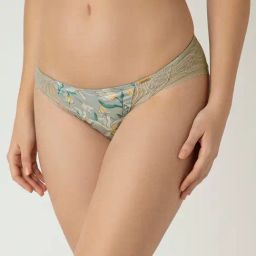 Clovia Green Polyamide Regular Fit Printed Panty-picture-4
