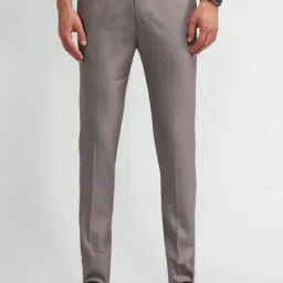 Arrow Light Pink Slim Fit Trousers-picture-25