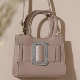 HauteSauce Beige Medium Leather Mini Handbag-23