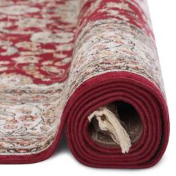 Obsessions Cream & Maroon Classical Carpet - Small image 3