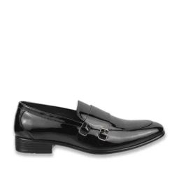 Metro Men's Black Monk Shoes-image-115