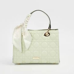 Code by Lifestyle Lime Green Textured Handbag-72
