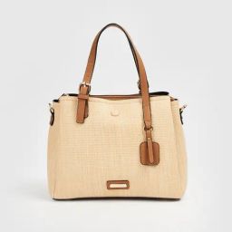 Code by Lifestyle Beige Textured Handbag-66