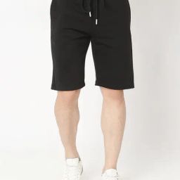 UnderJeans by Spykar Black Regular Fit Lounge Shorts-image-52