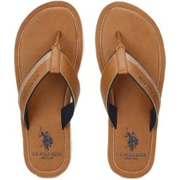 U.S. Polo Assn. Men's Tan Thong Sandals-image-46