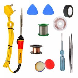 Fadman 9 In 1 Type-3 Soldering Kit with Mobile Opener 25 W Corded Flat Copper, Iron & Nickle Tip-9