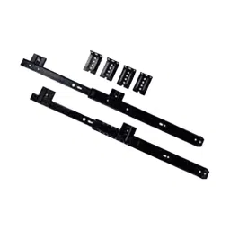 Implemental Keyboard Telescopic Channel 350 mm Alloy Steel & Zinc Black for Computer Desk Table image 2