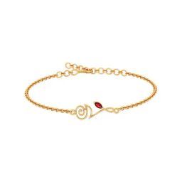 P.C. Chandra Jewellers 18k Yellow Gold Floral Bracelet-image-14