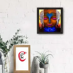 eCraftIndia Laughing Buddha Design Satin Matt Texture UV Art Painting-image-84