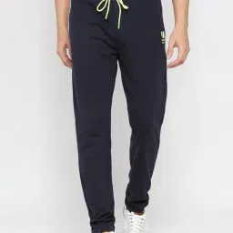 UnderJeans by Spykar Navy Regular Fit Trackpants-image-77