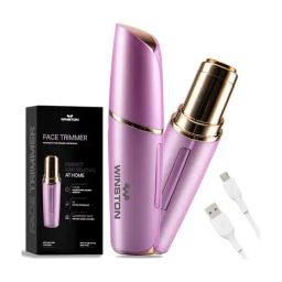 WINSTON Rechargeable Battery Operated Face Trimmer Waterproof Head Cordless Women Face Hair Remover-14