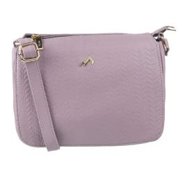 Metro Purple Textured Medium Cross Body Bag-13
