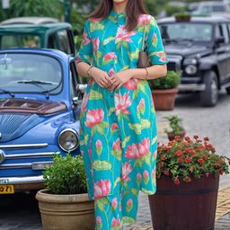 Anni Designer Women Floral Printed Kurta with Trousers-image-99
