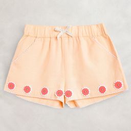 Cherry Crumble by Nitt Hyman Floral Work Shorts - Peach-image-52