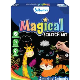 Skillmatics Magical Scratch Art Book for Kids Animals Craft Kits DIY Activity & Stickers Gifts - Multicolor-20