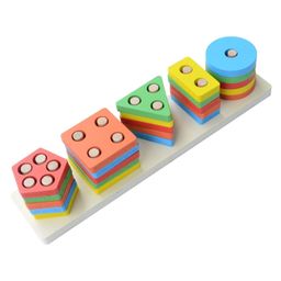 Sanjary Wooden Blocks Geometric Shape (Color May Vary)-23