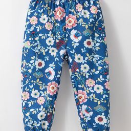 Kookie Kids Full Length Leggings Floral Print -Multicolour-image-80