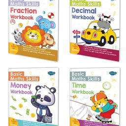 Basic Maths Skills Workbook | Set Of 4 Books | Fraction Decimal Time Money | Calculation Chronicles: Navigating Fractional Decimal Temporal And Financial Realms - English-27
