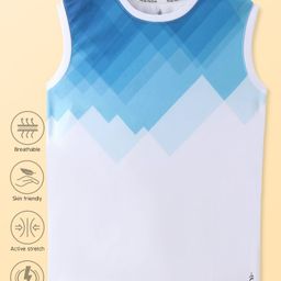 Pine Active Super Microfiber High Resistence Knit Sleeveless Color Block T-Shirt - White-image-46