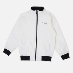 Pepe Jeans Cotton Woven Full Sleeves Bomber Jacket - Off White-image-105