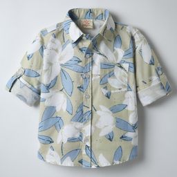 Rikidoos Full Sleeves Floral Printed Shirt - Khaki-image-34