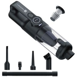 Portronics POR-2962 MopCop 4, 2-in-1 Cordless & Corded Vacuum Cleaner & Blower, 18,000 Pa Suction,Washable HEPA Filter,LED Display,Built-in Flashlight,Multi-Nozzle,Car & Home Use(Black)-5