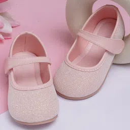 Neska Moda Shimmered Mary Jane Ballerinas - Pink-picture-1