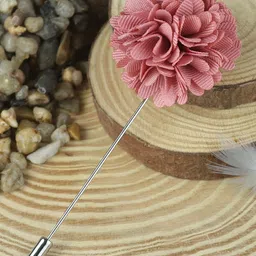 House of Pataudi Silver-Toned Floral Brooch-picture-39