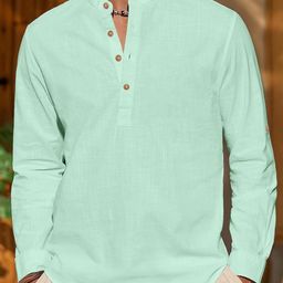 APEKTRA Men Solid Long Sleeves Kurta-22