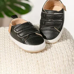 NESKA MODA Kids Textured Anti-Slip Double Velcro Booties-picture-13