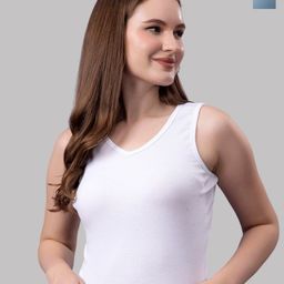 Friskers Women Pack Of 2 Solid V-Neck Cotton Tops-image-41