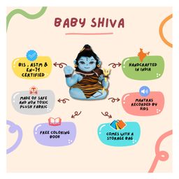 Panda's Box Mantra Chanting Baby Shiva   | Musical Soft Plush Toy image 4