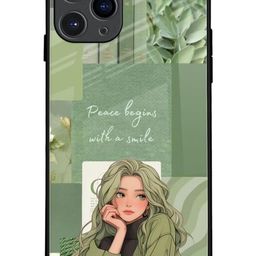 QRIOH Floral Printed iPhone 11 Pro Back Case Mobile Accessories-image-95