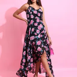 Tokyo Talkies Floral Print Maxi Dress-image-27
