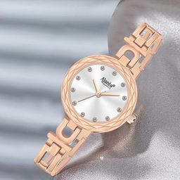 Ajanta Quartz Women Brass Patterned Dial & Bracelet Style Straps Analogue Watch AWC130ESL 2-49