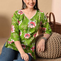 all about you Women Floral Print Cotton Top-picture-52