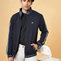Byford by Pantaloons Navy Slim Fit Printed Sweatshirt-picture-5