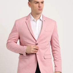 Turtle Pink Relaxed Fit Blazer-image-8