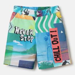 Blue Giraffe Boys Multi Printed Regular Fit Shorts-picture-18