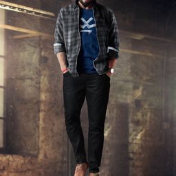 WROGN Men Black Slim Fit Mid-Rise Jeans-image-35