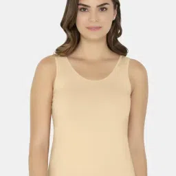 Amante Nude Round Neck Tank Top-image-35