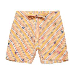 Elle Kids Yellow Cotton Printed Shorts-image-98