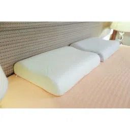 The White Willow White Cervical Contour Pillow with Cover - Set of 1-46