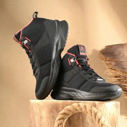 OFF LIMITS Men's BRAVEHEART Black & Red Sneakers-image-25