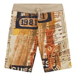 Guess Kids Postcard Printed Relaxed Fit Shorts-image-1